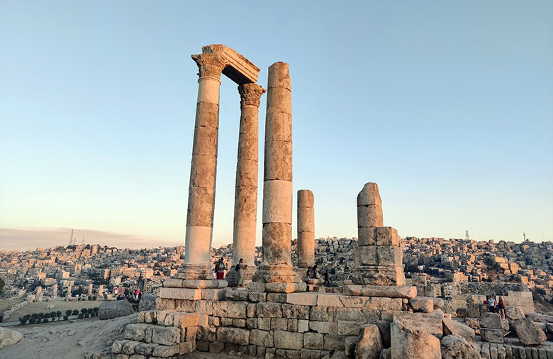 The Citadel of Amman is enthroned upon Jebel el Qala'a, one of the seven hills on which Amman was once built. A landmark of the Jordanian capital.
